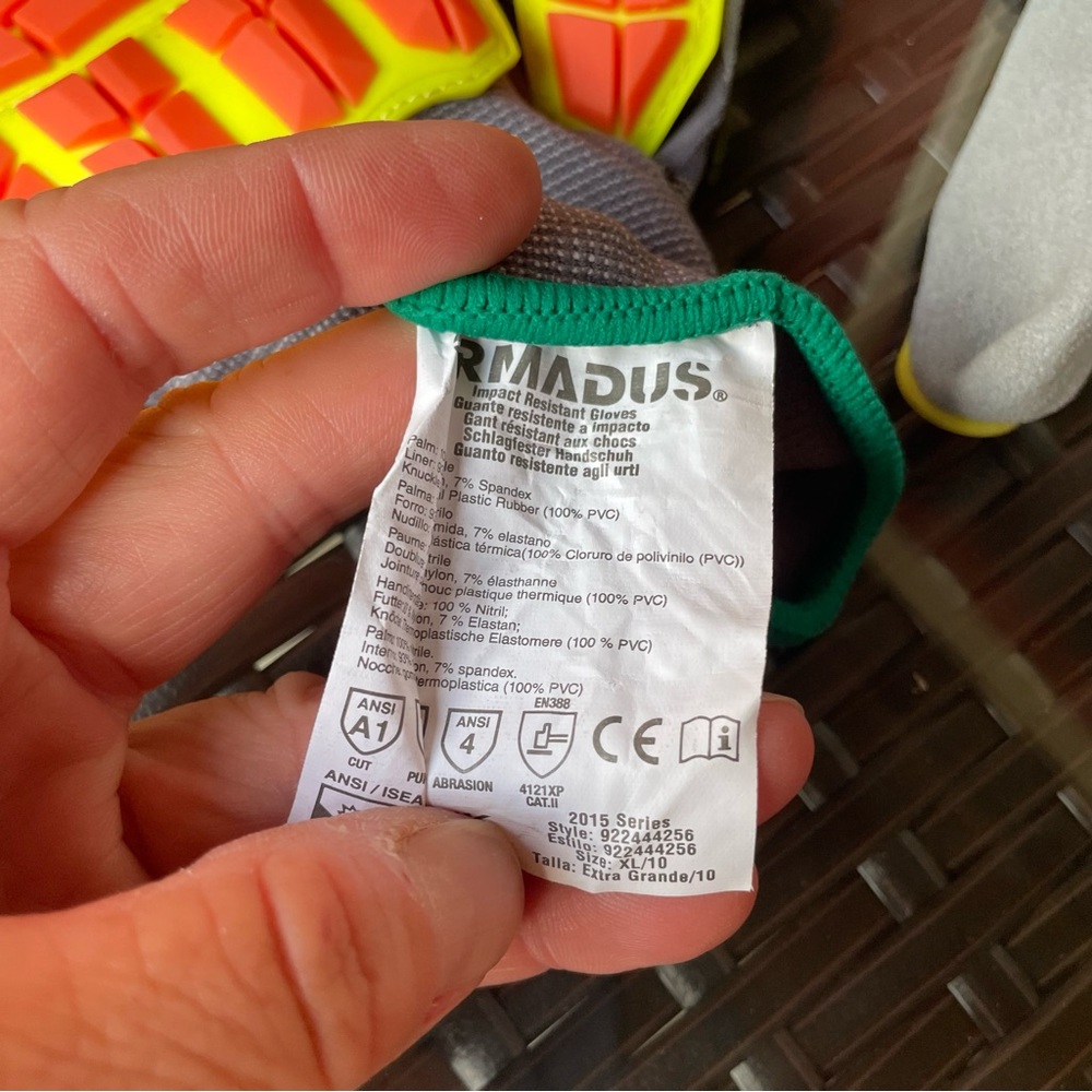 Ormadus Impact Protection work gloves XL - 2 pair New - Picture 16 of 16